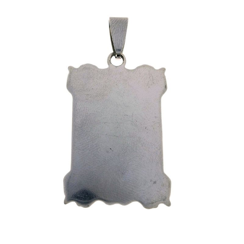 آویز گردنبند سلین کالا مدل استیل آماده حکاکی کد 116