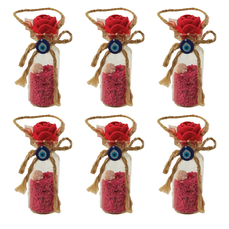 گیفت عروسی مدل شیشه عشق کد sh01 مجموعه 6 عددی