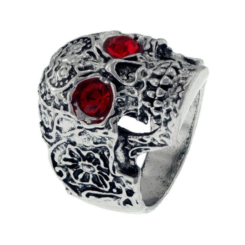 انگشتر مردانه برانت طرح جمجمه کالاور نگین دار