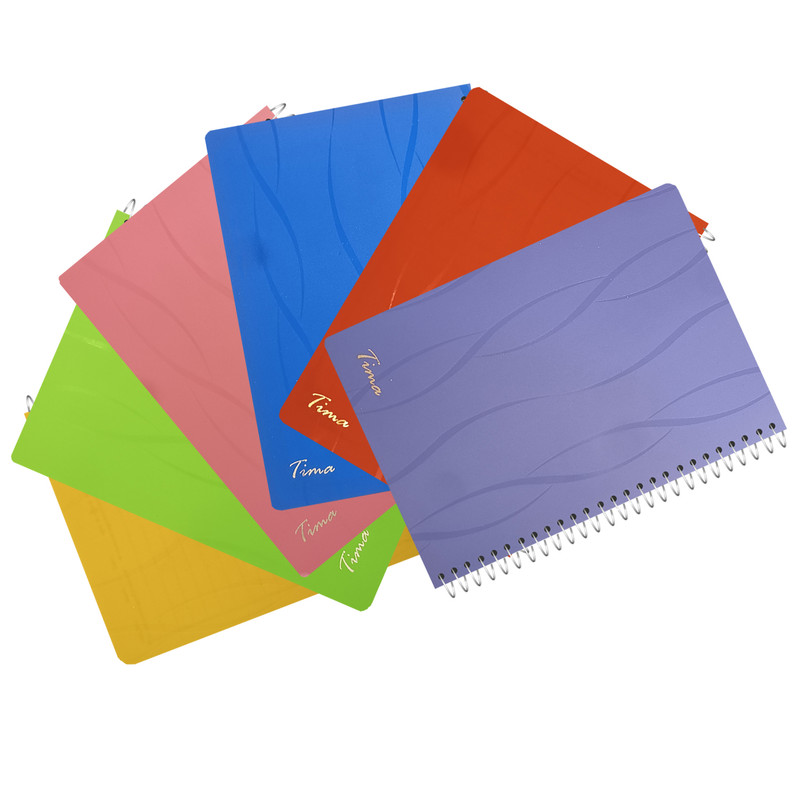 دفتر مشق 100 برگ تیما مدل kyoto بسته 6 عددی