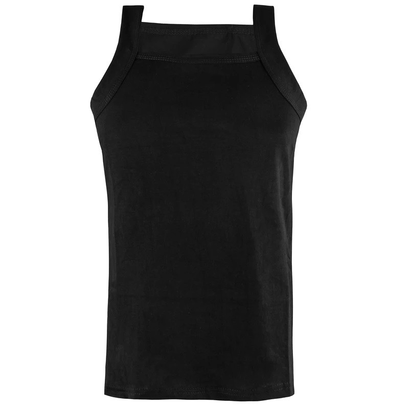 زیرپوش خشتی مردانه مدل نخ پنبه رنگ مشکی