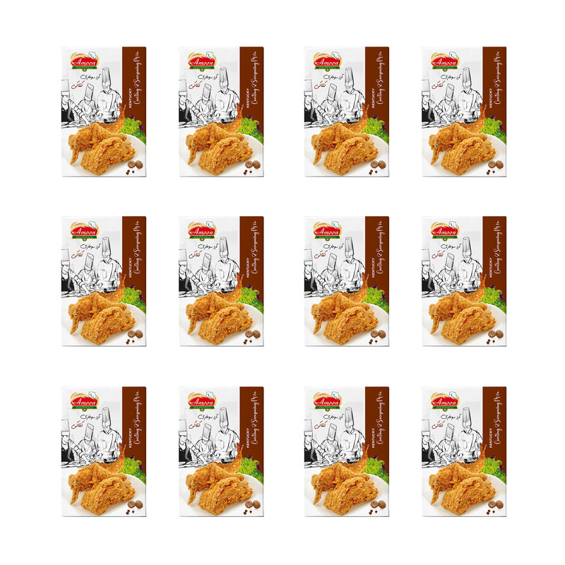 خرید و قیمت پودر سوخاری کنتاکی آمون - 200 گرم بسته 12 عددی