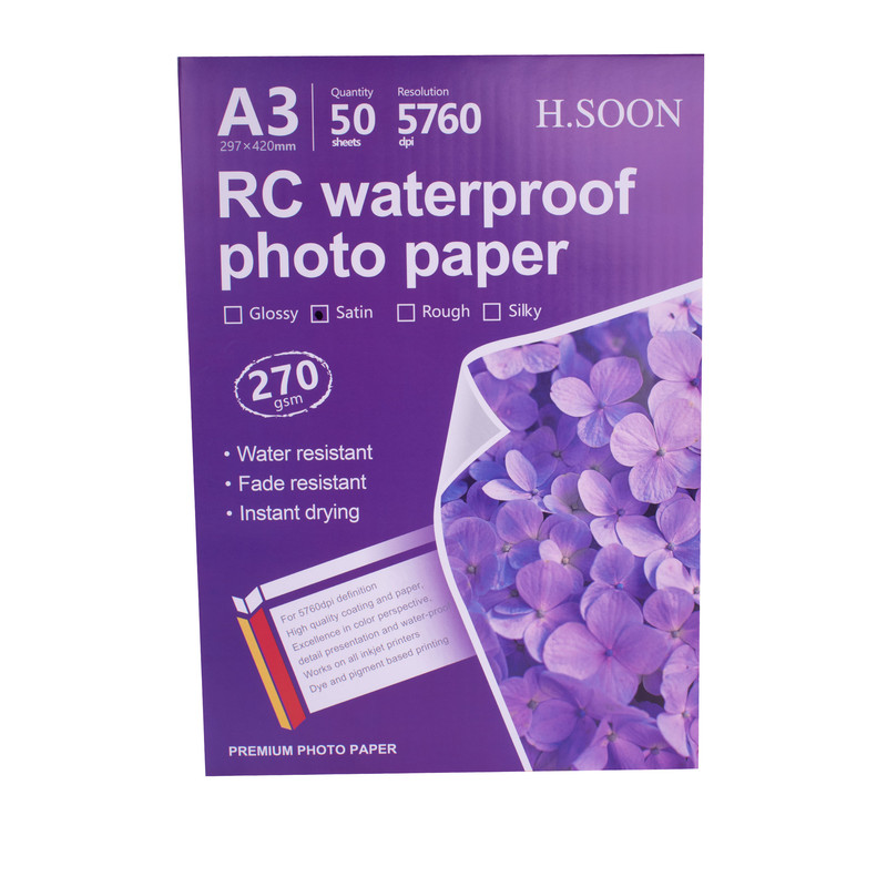 خرید و قیمت کاغذ چاپ عکس اچ.سون مدل S-270GR سایز A3 بسته 50 عددی