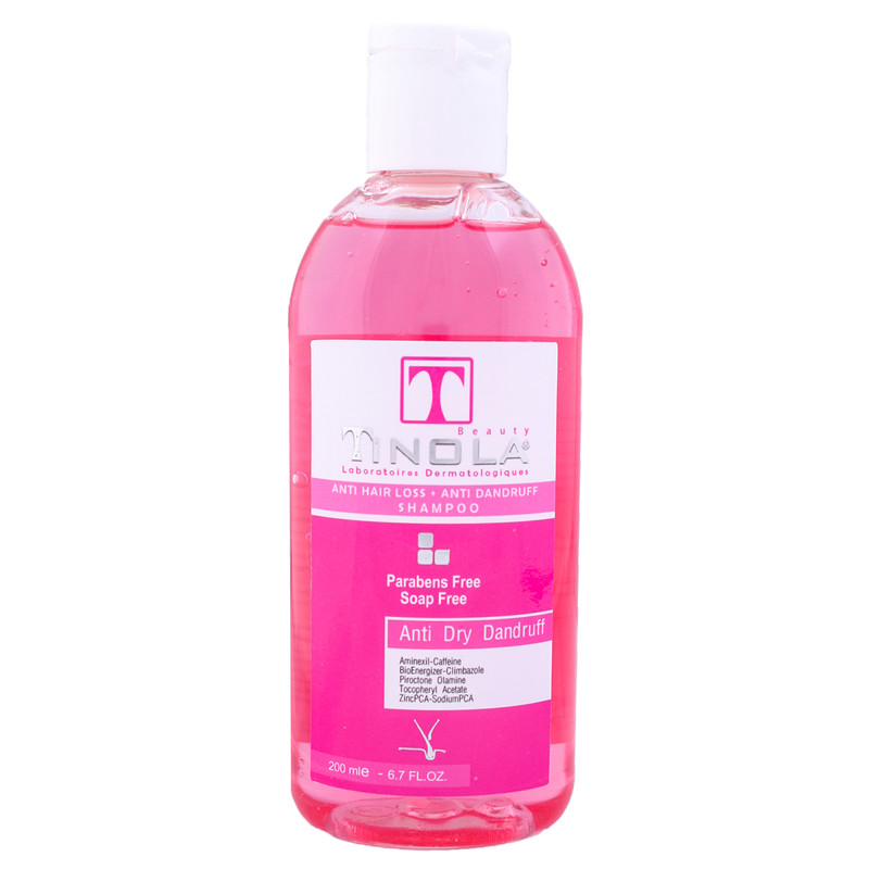 شامپو مو تقویت کننده و ضد شوره تینولا بیوتی کد 08 حجم 200 میلی لیتر