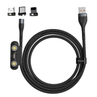 کابل تبدیل USB به USB-C/microUSB/لایتنینگ باسئوس مدل CA1T3_AG1 طول 1 متر