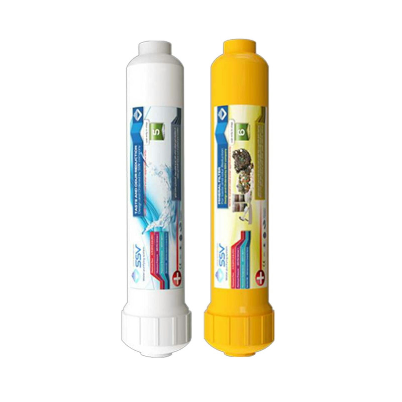 فیلتر دستگاه تصفیه آب اس اس وی مدل Post carbon به همراه فیلتر دستگاه تصفیه آب اس اس وی مدل Mineral