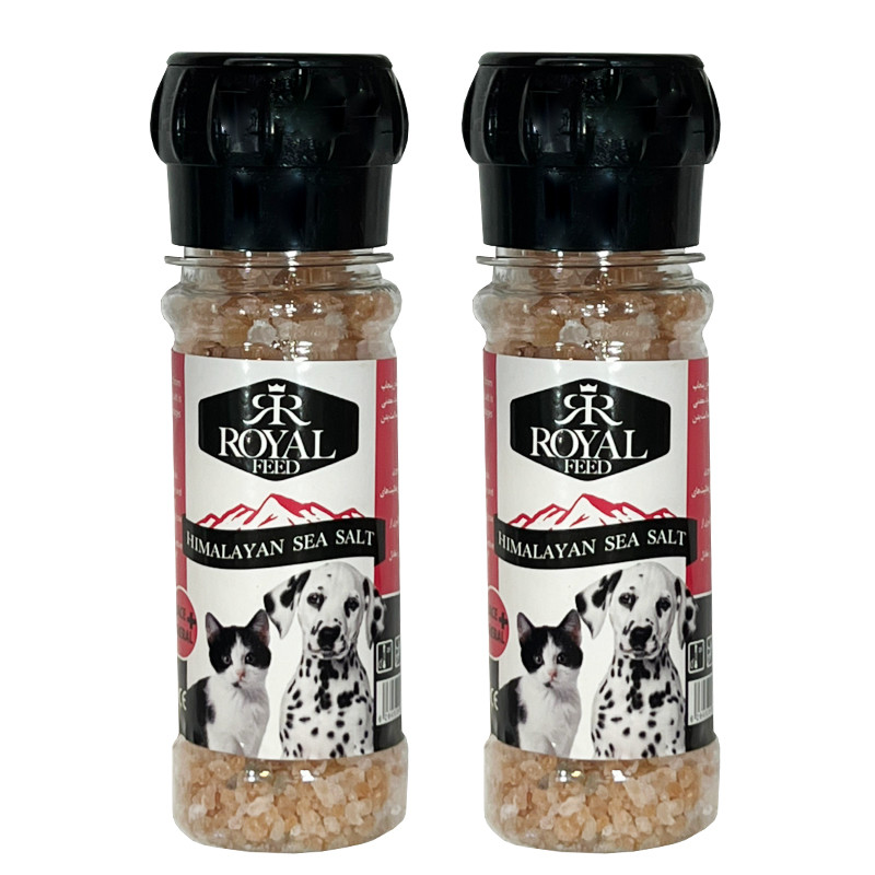 خرید و قیمت نمک دریا سگ و گربه رویال فید مدل 01Sea Salt وزن 150 گرم بسته 2 عددی