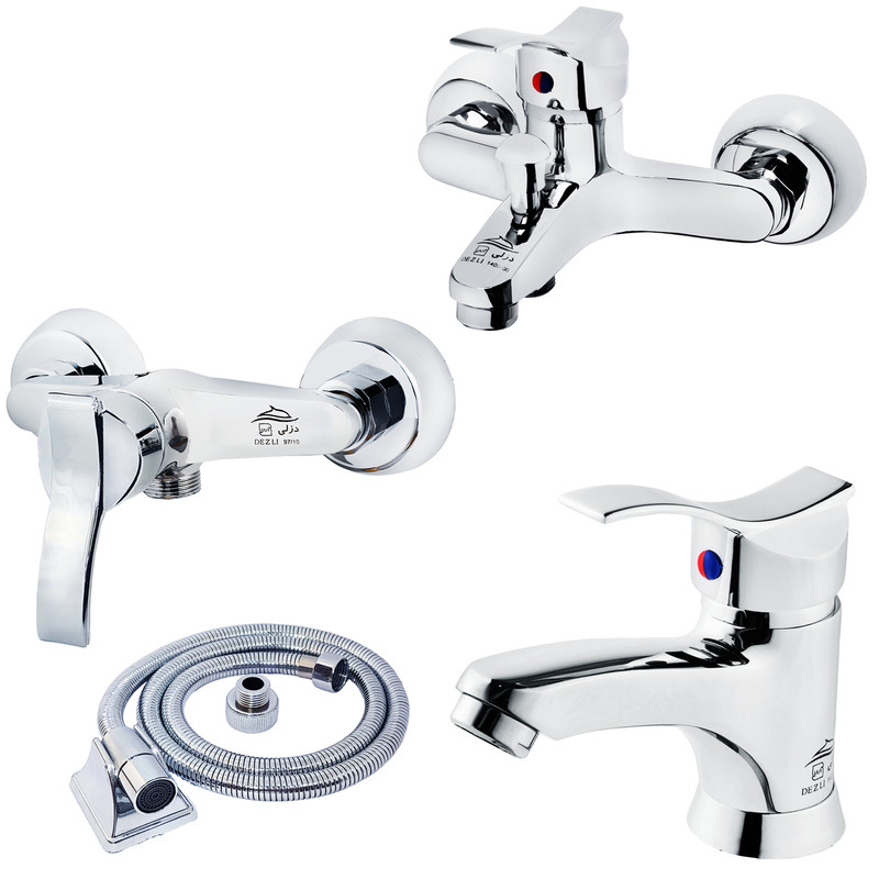 خرید و قیمت ست شیرآلات دزلی مدل موج BZA مجموعه 4 عددی