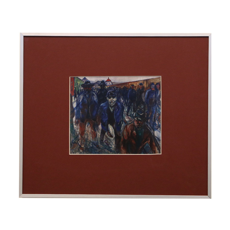 تابلو مدل نقاشی کارگران به خانه بازمیگردند اثر ادوراد مونش