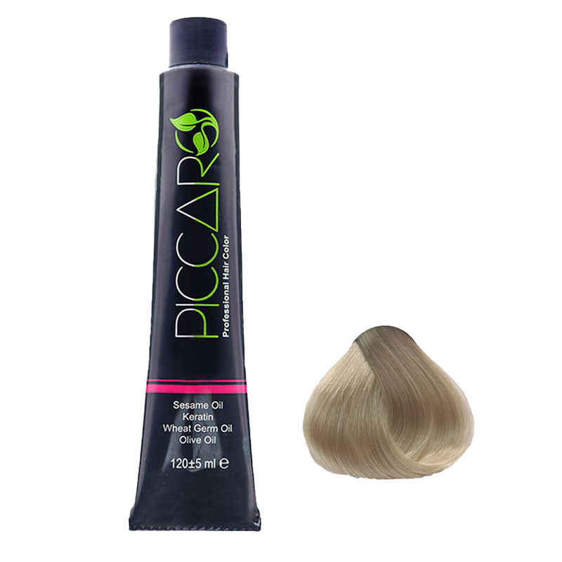 رنگ مو پیکارو شماره M10 حجم 120 میلی لیتر رنگ بلوند زیتونی پلاتینه