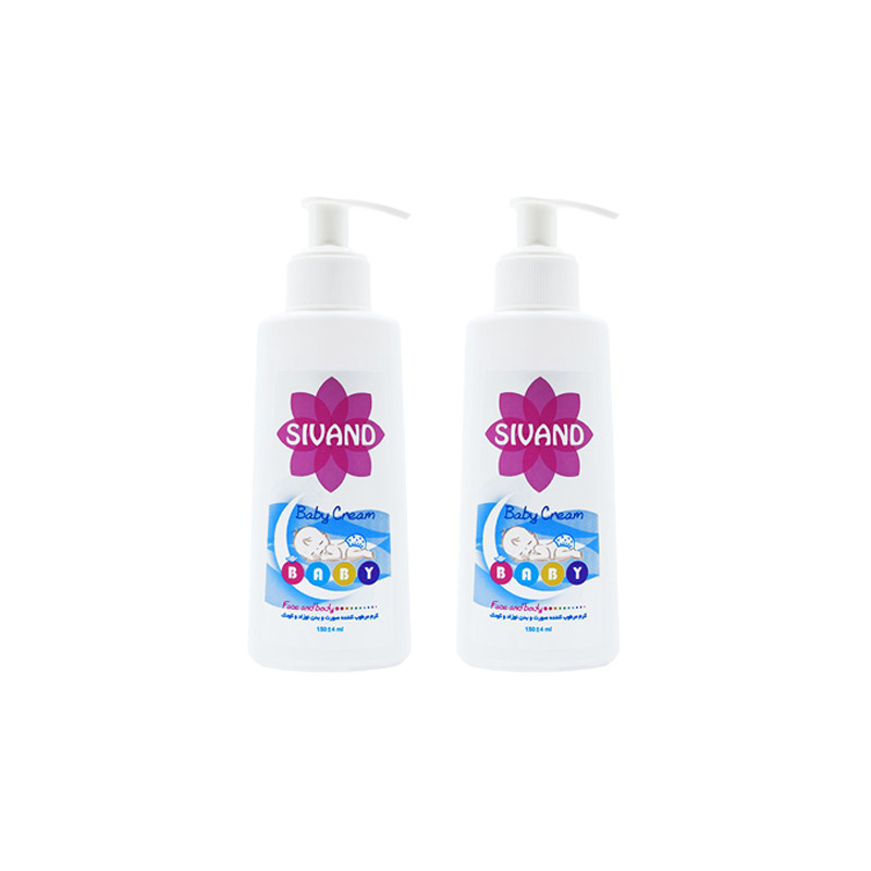 کرم مرطوب کننده کودک سیوند سری Moisturizing مدل Exo_Cream حجم 150 میلی لیتر مجموعه دو عددی