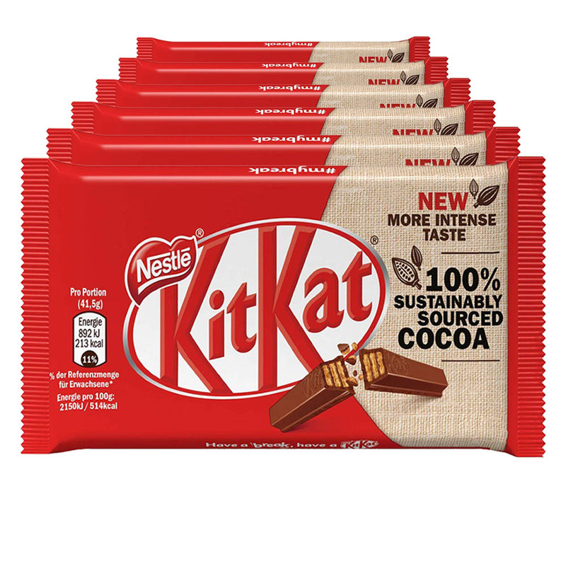 شکلات کیتکت چهار انگشتی - 41 گرم بسته 6 عددی