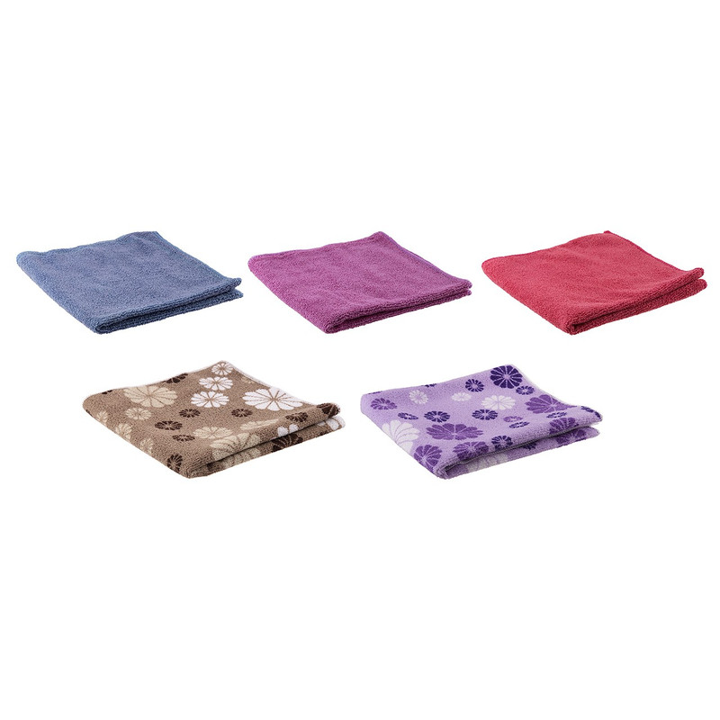 خرید و قیمت دستمال مایکروفایبر چند منظوره رزی کد 4355 سایز 34 × 34 - بسته 5 عددی