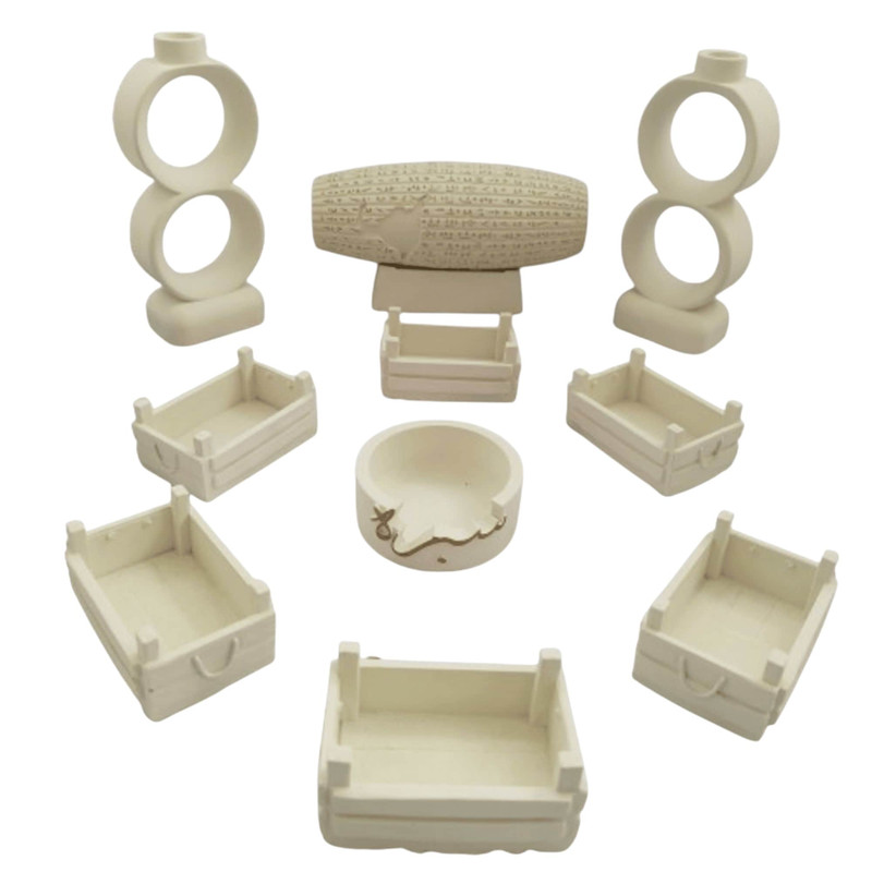 مجموعه ظروف هفت سین 10 پارچه مدل پیکاسو