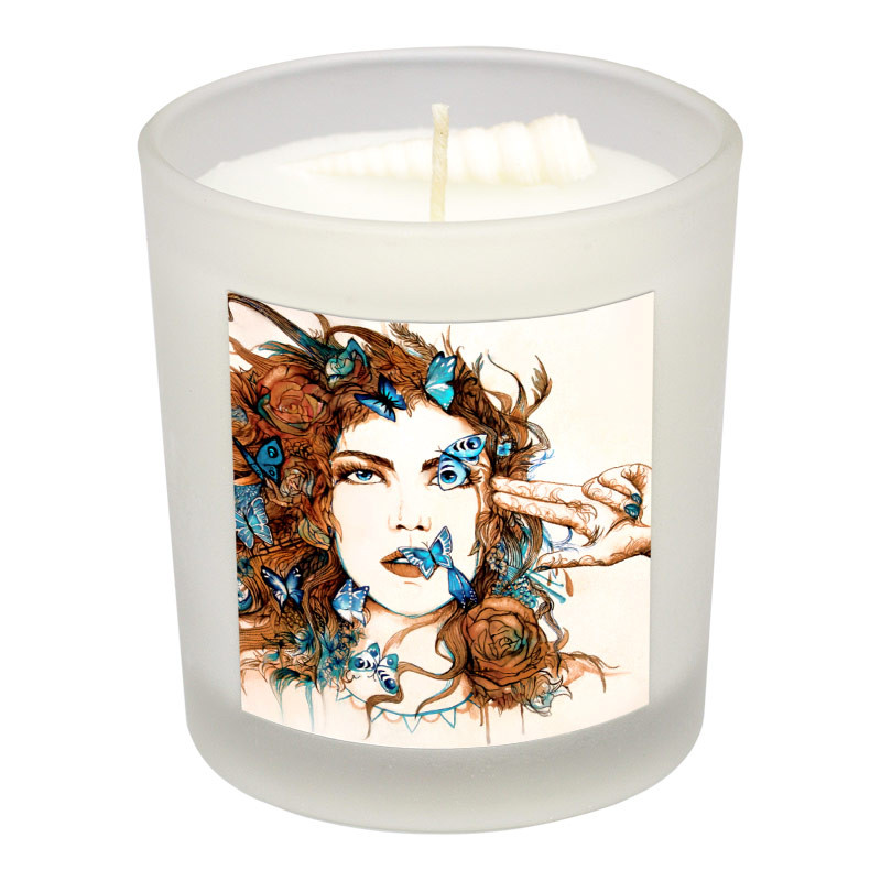 شمع لیوانی طرح دختر مدل D009-1