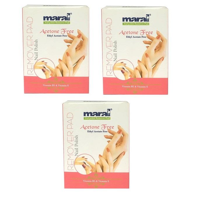 خرید و قیمت پد لاک پاک کن مارال مدل 05 مجموعه 3 عددی