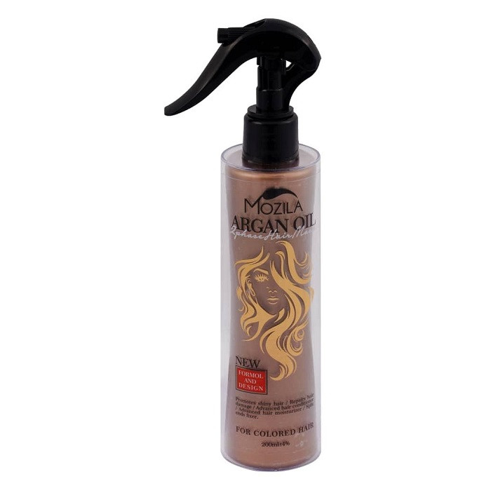 اسپری دو فاز مو موزیلا مدل روغن آرگان حجم 200 میلی لیتر