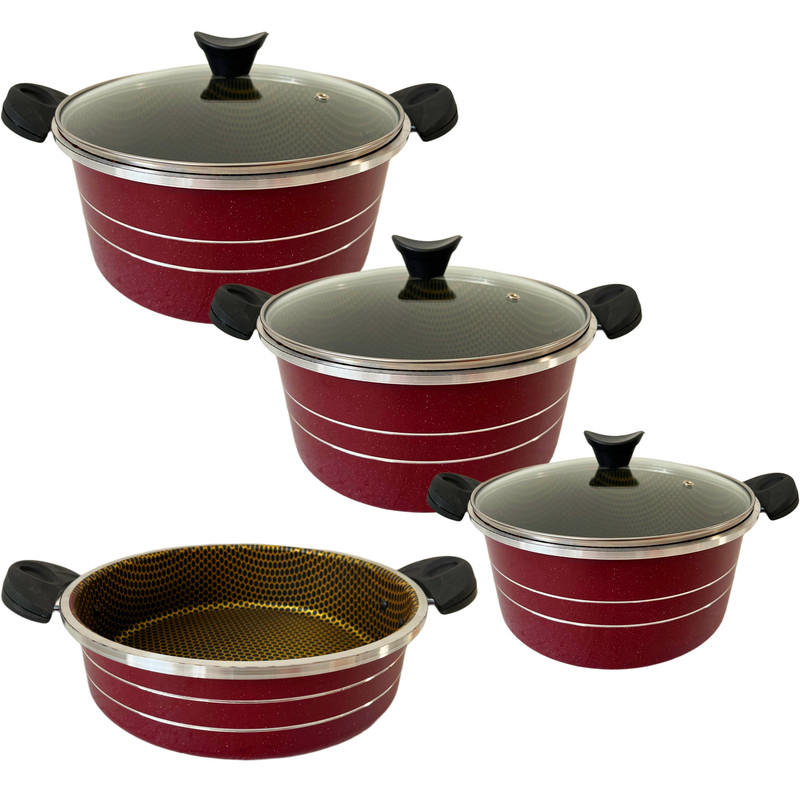 سرویس پخت و پز 7 پارچه زرفام مدل Honeycomb 28S