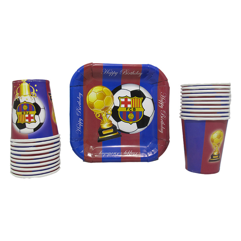 ظرف و لیوان هپی شو مدل بارسلونا