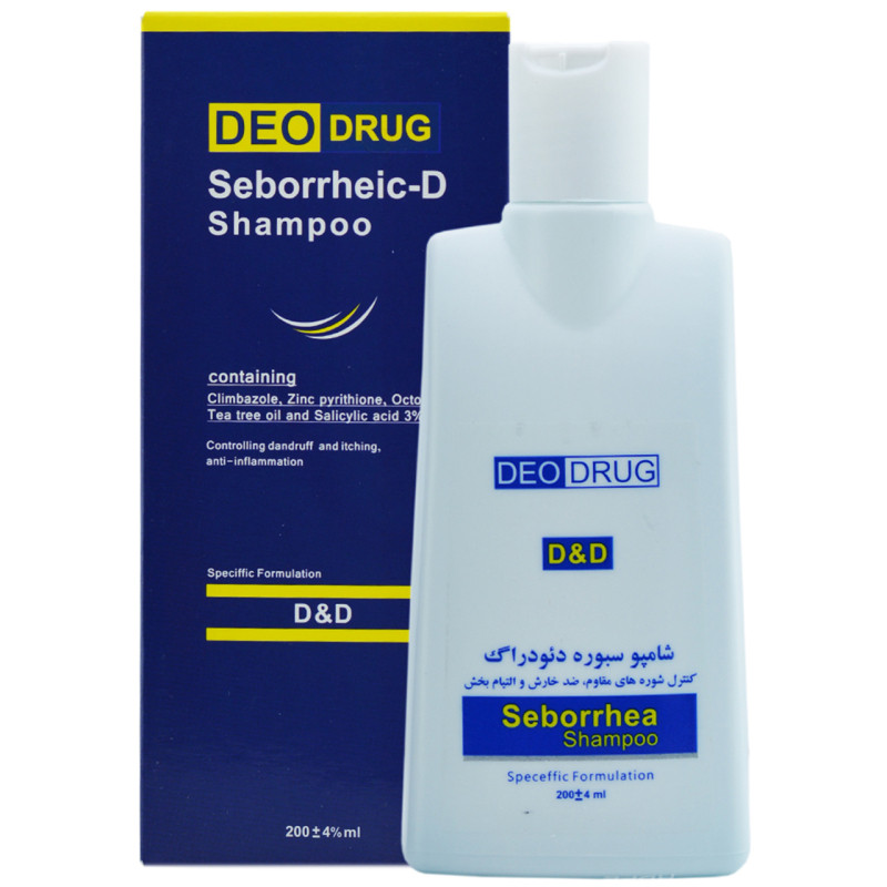 شامپو ضد شوره مو دئو دراگ مدل Seborrhea حجم ۲۰۰ میلی لیتر