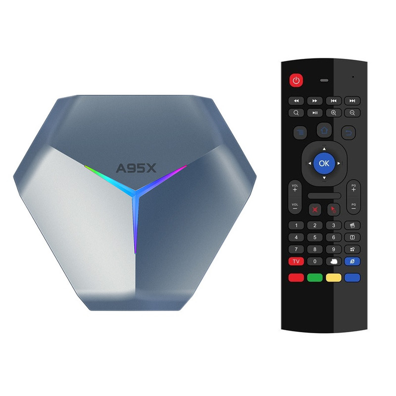 خرید و قیمت اندروید باکس آ95ایکس مدل F4 4/128 GB به همراه ریموت کنترل ایرماوس