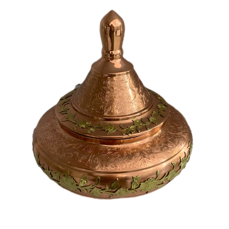 شکلات خوری مسی شمیسا مدل برجسته