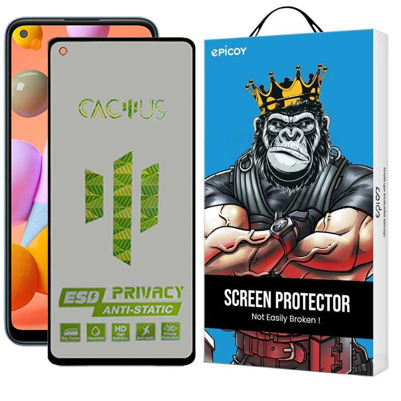محافظ صفحه نمایش حریم شخصی اپیکوی مدل Cactus-ESD-Privacy مناسب برای گوشی موبایل سامسونگ Galaxy A11 / M11