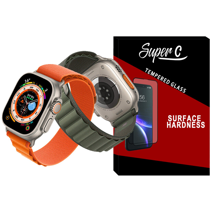 بند سوپرسی مدل Alpine Various Color مناسب برای اپل واچ 42 / 44 / 45 / 49 میلی متر مجموعه دو عددی