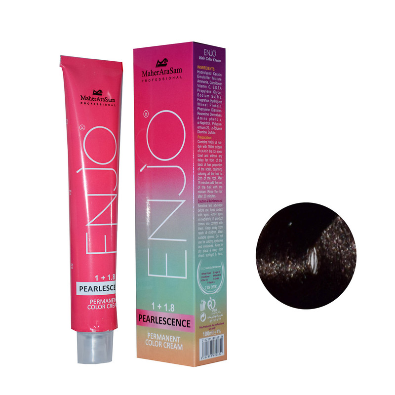 خرید و قیمت رنگ مو انجو شماره R3 حجم 100 میلی لیتر رنگ قهوه ای کاکائویی تیره