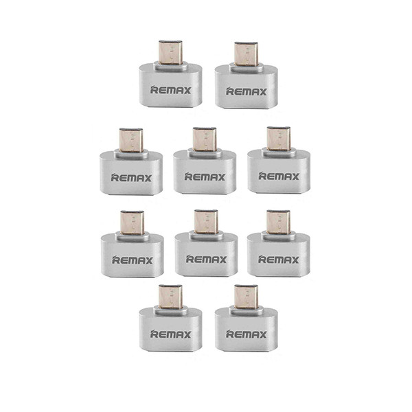مبدل OTG microUSB ریمکس مدل Pny-10 بسته 10 عددی