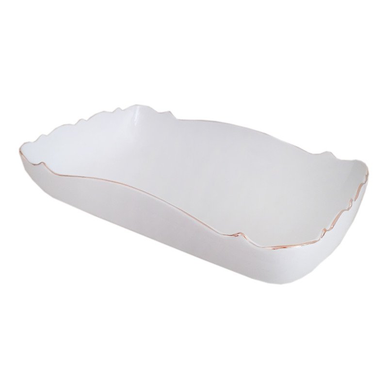 خرید و قیمت ظرف سرو لمونژ مدل مستطیل موج L-316