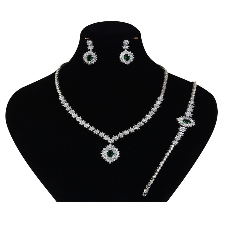 ست نقره زنانه طرح فلاور مدل p2200