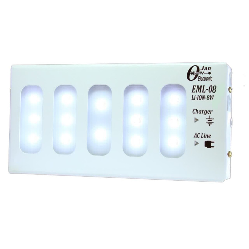 چراغ اضطراری دیواری اوژن الکترونیک مدل دیواری نوردهی 8 ساعته EML-08