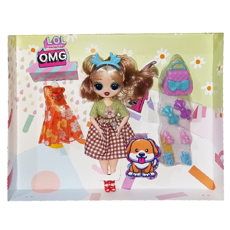 عروسک ال او ال سوپرایز مدل فشنی کد 21954 ارتفاع 25 سانتی متر