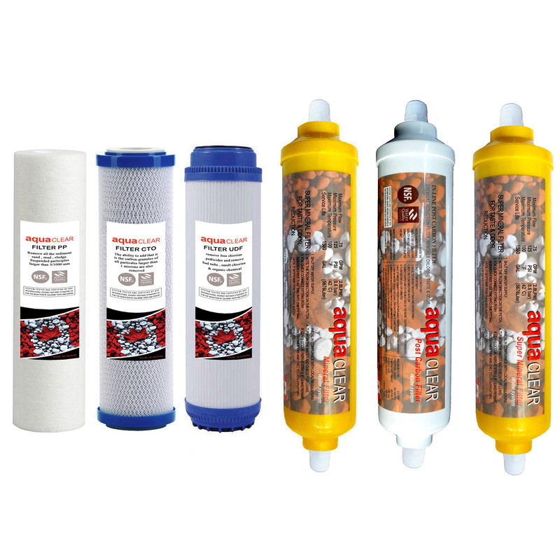 فیلتر تصفیه کننده آب آکوآ کلیر مدل REFILL - AC6 مجموعه 6 عددی