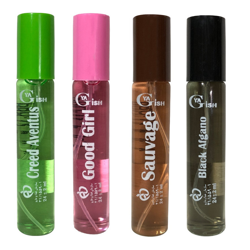 عطر جیبی یاغیش مدل CK10 حجم 24 میلی لیتر مجموعه 4 عددی