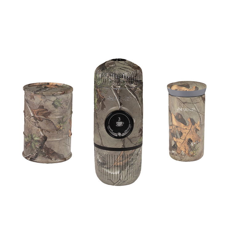 خرید و قیمت اسپرسوساز سفری استارسو مدل جنگل به همراه با بانکه و تراول ماگ