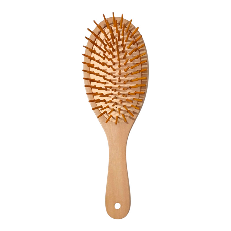 برس مو مدل چوبی ضد وز طبیعی