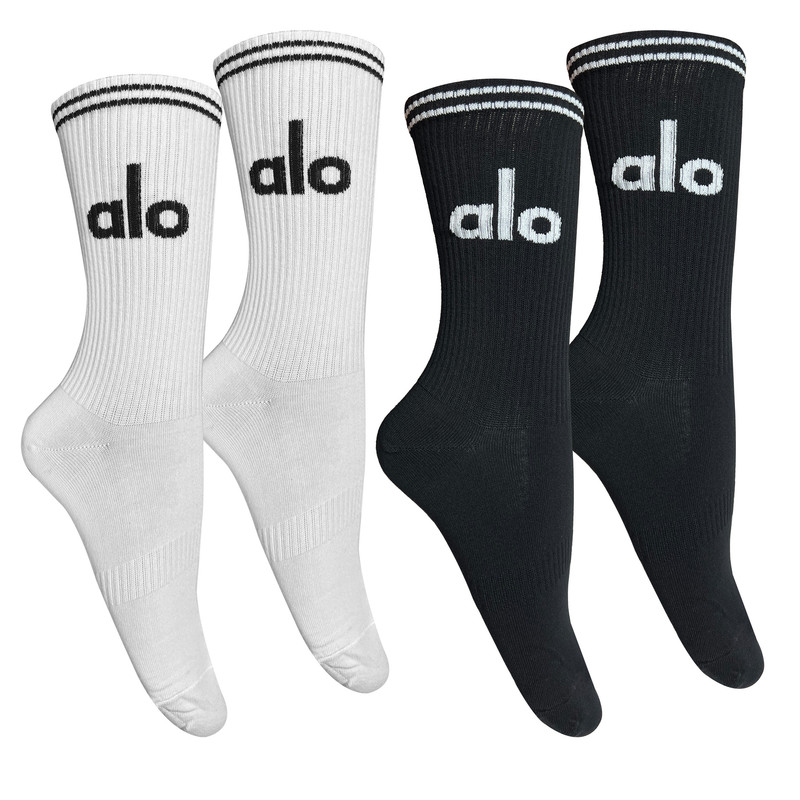 جوراب ساق بلند مدل پنبه کش اسپرت یوگا بسته 2 عددی