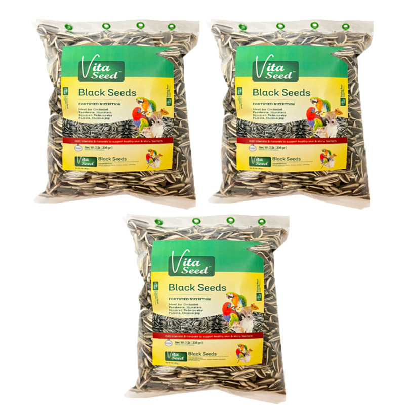 غذای پرندگان و جوندگان ویتاسید مدل تخمه دور سفید وزن 600 گرم بسته 3 عددی