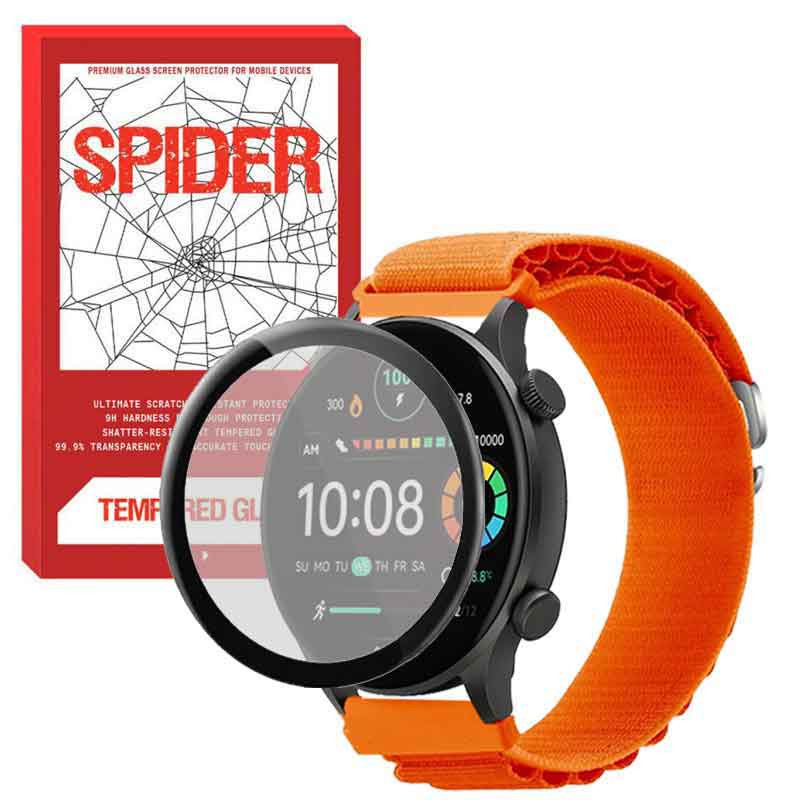 بند اسپایدر مدل LOOP ALPINE مناسب برای ساعت هوشمند هایلو Solar Plus RT3 به همراه محافظ صفحه نمایش