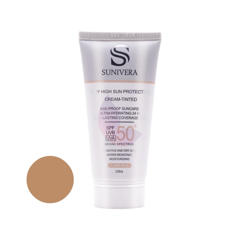 خرید و قیمت کرم ضد آفتاب رنگی سانیورا SPF 50 مدل Spectrum مناسب پوستهای خشک حجم 50 میلیلیتر