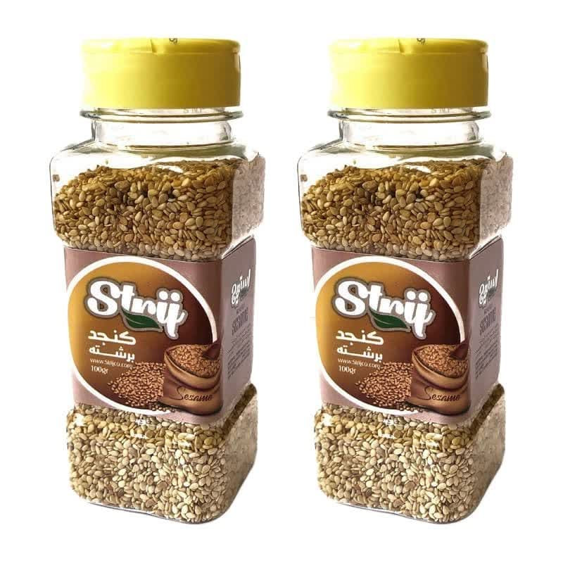 کنجد برشته ساده استریج - 100 گرم مجموعه 2 عددی