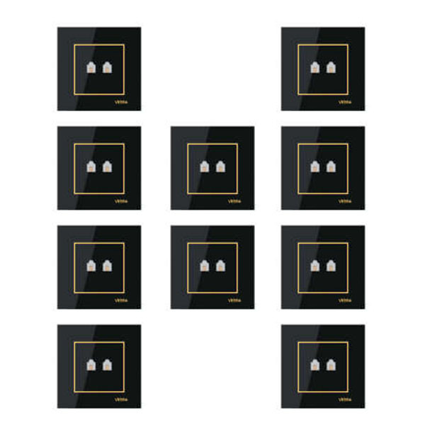 پریز تلفن دو سوکت ویرا مدل امگا بسته 10 عددی