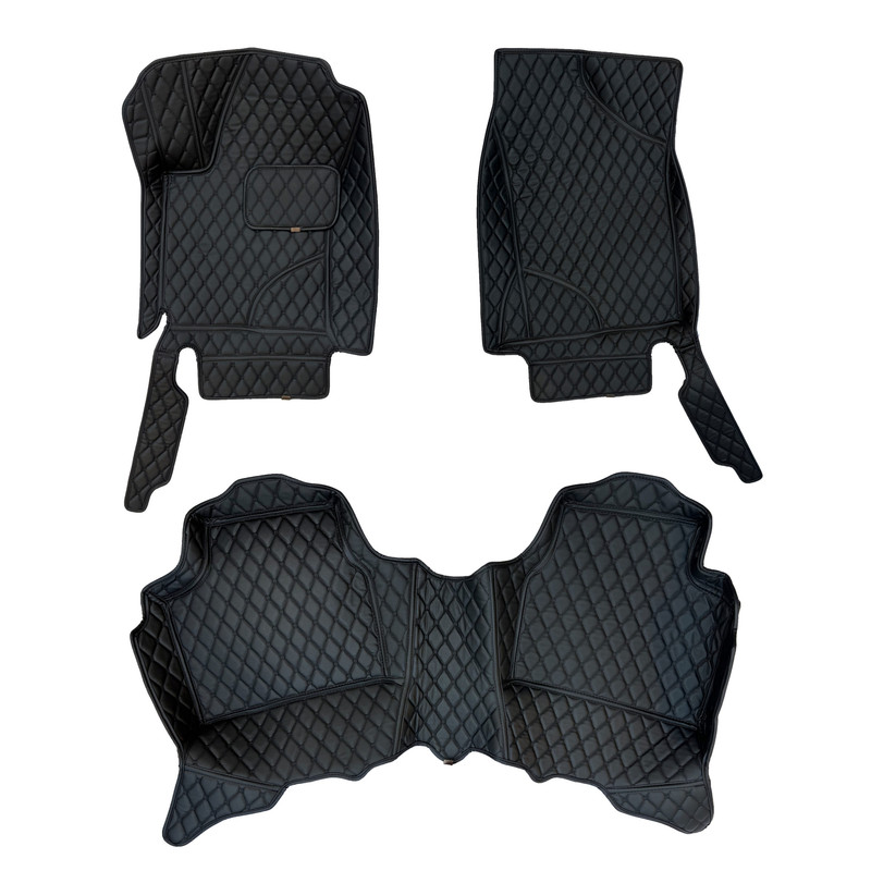 کفپوش شش بعدی خودرو مدل MC چرم گلدوزی مناسب برای کیا سراتو