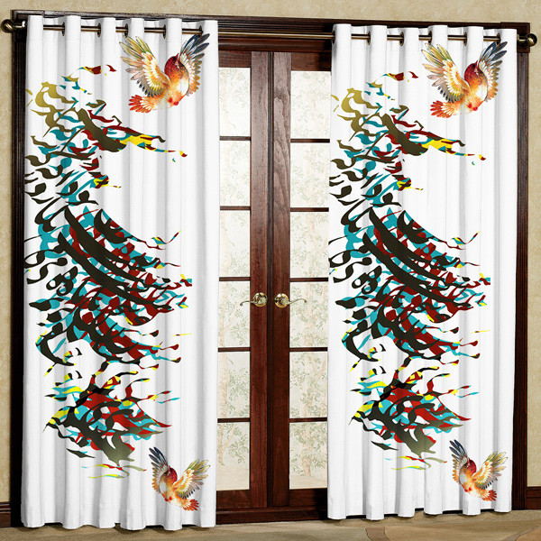 پرده مدل مخمل پانچی کد 7407 سایز 280x140 سانتی متر