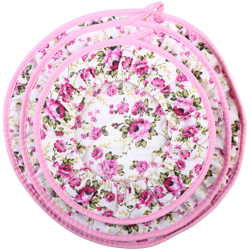 ست دمکنی 3 تکه طرح گل رز کد DK 13