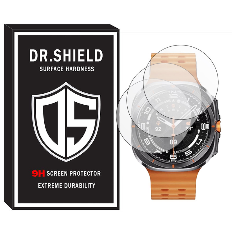 خرید و قیمت محافظ صفحه نمایش دکتر شیلد مدل DR-GL مناسب برای ساعت هوشمند سامسونگ Galaxy watch 7Ultra 44mm بسته سه عددی
