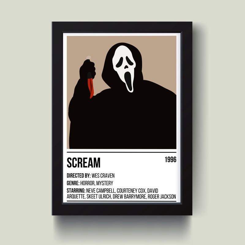 تابلو مدل مینیمال Scream کد Q15223