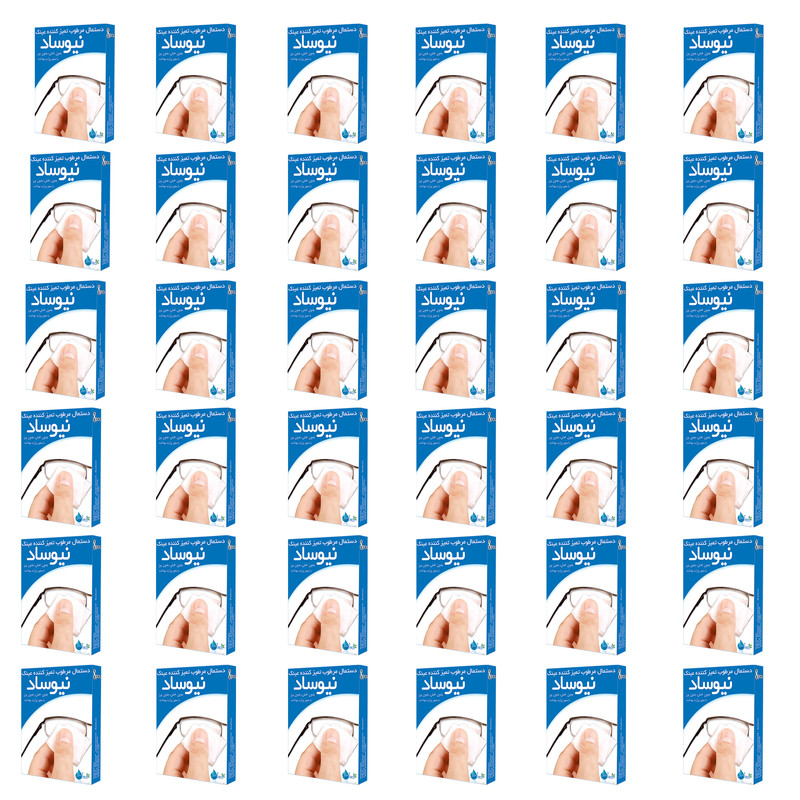 خرید و قیمت دستمال مرطوب تمیز کننده عینک نیوساد مدل 36 مجموعه 36 عددی